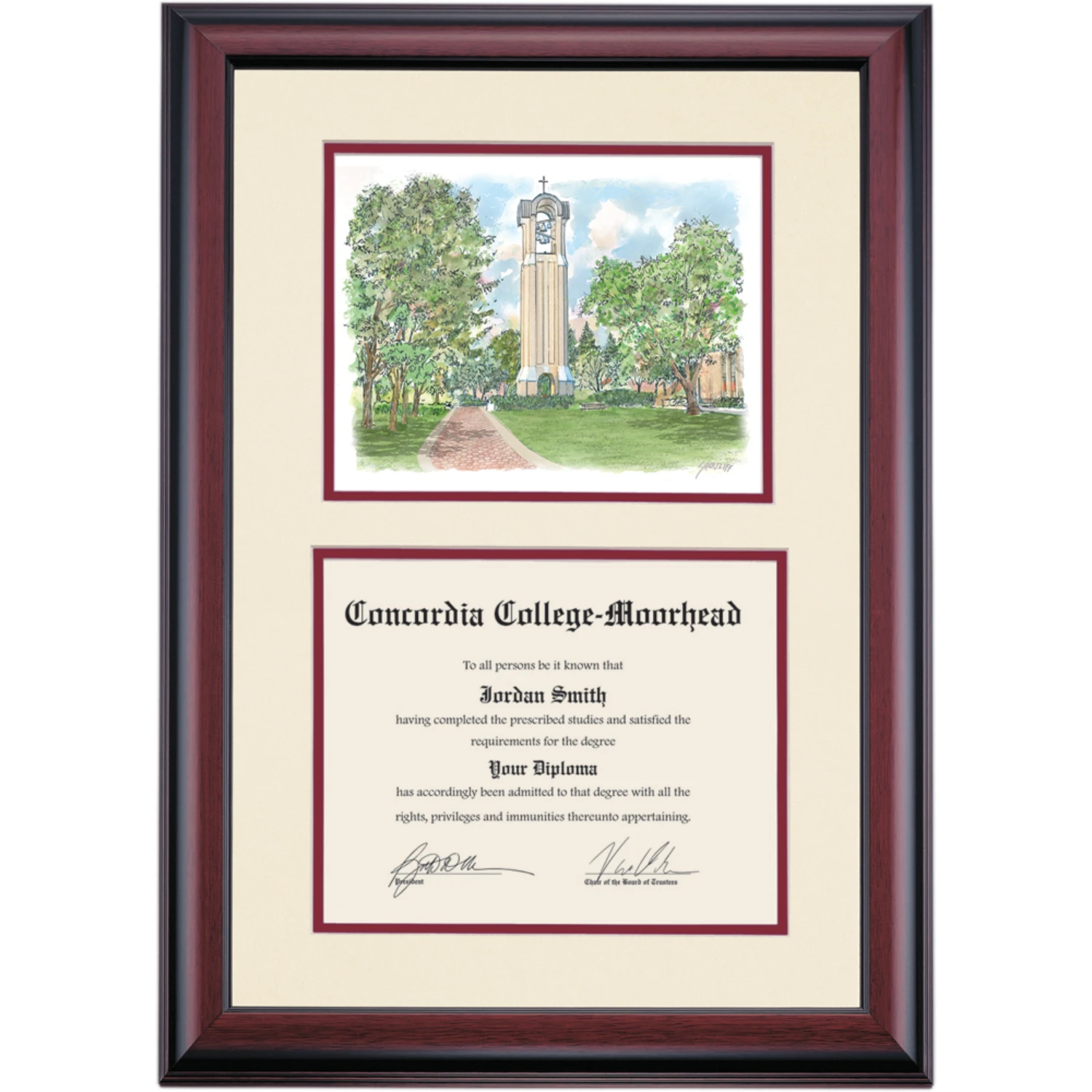 Concordia Moorhead Premier Campanile Bell Tower Diploma Frame Concordia Moorhead Premier Campanile Bell Tower Diploma Frame -Best Homeware Shop DSSHEWCNMPC0MTCB