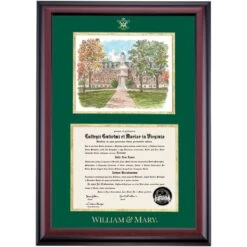 William And Mary Premier The Wren Building Diploma Frame -Best Homeware Shop DSSHEWCWMEC6HGWRB