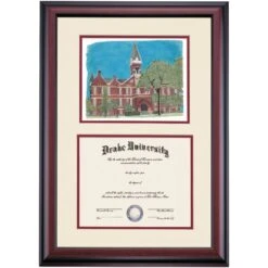 Drake Premier Old Main Diploma Frame -Best Homeware Shop DSSHEWDRKPC4MDOW
