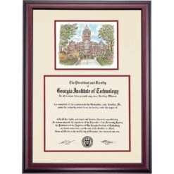 Georgia Institute Of Technology Premier Tech Tower Diploma Frame -Best Homeware Shop DSSHEWGATPC9MTWR