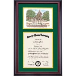 George Mason Premier The George Mason Statue Diploma Frame -Best Homeware Shop DSSHEWGMUPCAHYGMW