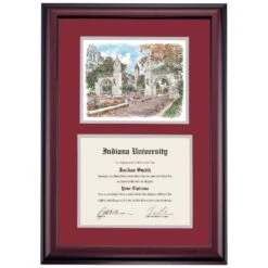 Indiana Premier The Sample Gates Diploma Frame -Best Homeware Shop DSSHEWINDPC4MEESW