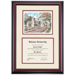 Indiana Premier The Sample Gates Diploma Frame -Best Homeware Shop DSSHEWINDPC4MESW