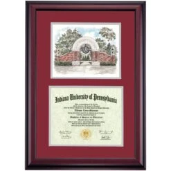 Indiana Pennsylvania Premier The IUP Arch Diploma Frame -Best Homeware Shop DSSHEWIUPPC4MEIUW