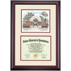 Indiana Pennsylvania Premier The IUP Arch Diploma Frame -Best Homeware Shop DSSHEWIUPPC4MIUW