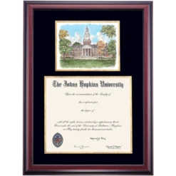 Johns Hopkins Premier Gilman Hall Diploma Frame -Best Homeware Shop DSSHEWJHUPC9BGJGH