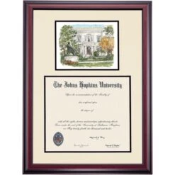Johns Hopkins Premier Peabody Diploma Frame -Best Homeware Shop DSSHEWJHUPC9BJPC