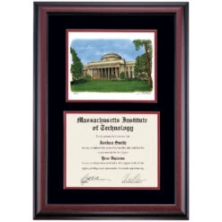 Massachusetts Institute Of Technology Premier Maclaurin Building Diploma Frame -Best Homeware Shop DSSHEWMITPC5BMMBW