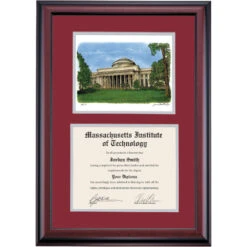 Massachusetts Institute Of Technology Premier Maclaurin Building Diploma Frame -Best Homeware Shop DSSHEWMITPC5MEMBW