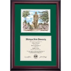 Michigan State Premier The Spartan Diploma Frame 5 Michigan State Premier The Spartan Diploma Frame -Best Homeware Shop DSSHEWMSTPC4HESSW