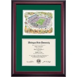 Michigan State Premier Spartan Stadium Diploma Frame -Best Homeware Shop DSSHEWMSTPC4HESWS
