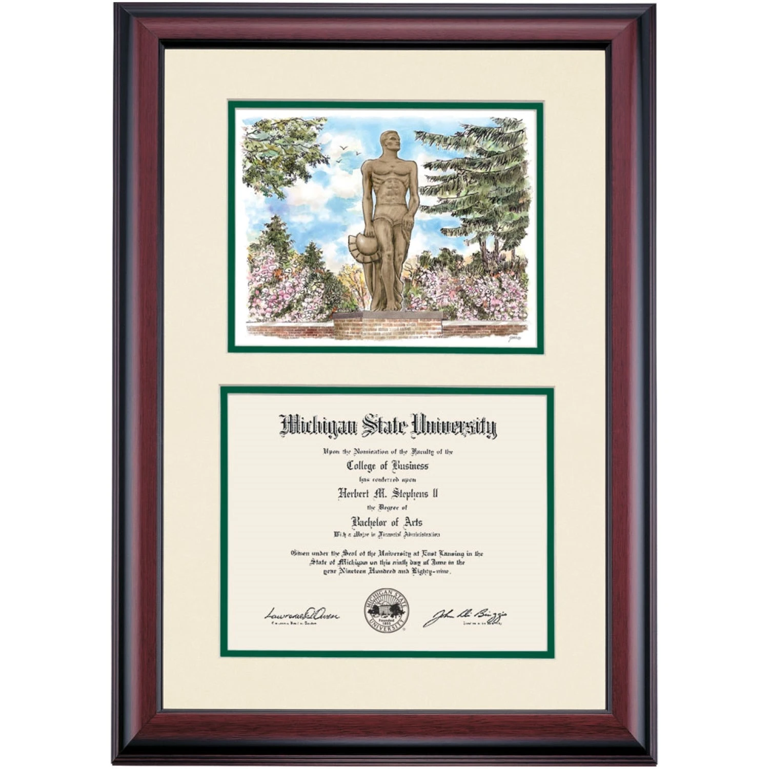 Michigan State Premier The Spartan Diploma Frame Michigan State Premier The Spartan Diploma Frame -Best Homeware Shop DSSHEWMSTPC4HSSW