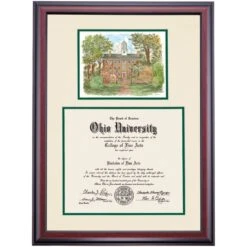 Ohio Premier Cutler Hall Diploma Frame -Best Homeware Shop DSSHEWOHUPC7HOUW