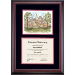Otterbein Premier Towers Hall Diploma Frame -Best Homeware Shop DSSHEWOTTPC1BCOTW