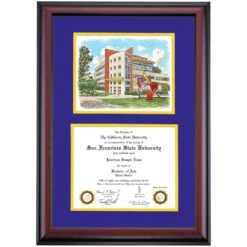 San Francisco State Premier Burk Hall Diploma Frame -Best Homeware Shop DSSHEWSFSPC4PYBSN