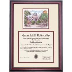 Texas A&M Premier The Academic Building Diploma Frame -Best Homeware Shop DSSHEWTAMPC8MABW