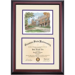 Truman State Premier Pickler Memorial Library Diploma Frame -Best Homeware Shop DSSHEWTRUPC4PPBM