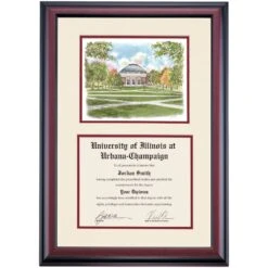 Illinois At Urbana-Champaign Premier Aerial View Of The Quad Diploma Frame -Best Homeware Shop DSSHEWUILPC4MQDW