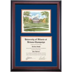 Illinois At Urbana-Champaign Premier Aerial View Of The Quad Diploma Frame -Best Homeware Shop DSSHEWUILPC4NOQDW