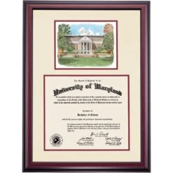 Maryland Premier McKeldin Mall Diploma Frame -Best Homeware Shop DSSHEWUMDPCQMWMC