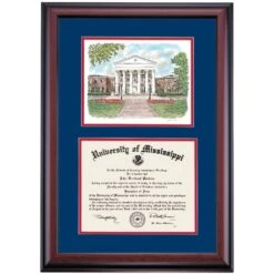 Mississippi Premier The Lyceum Diploma Frame -Best Homeware Shop DSSHEWUMSPC4NCLMW