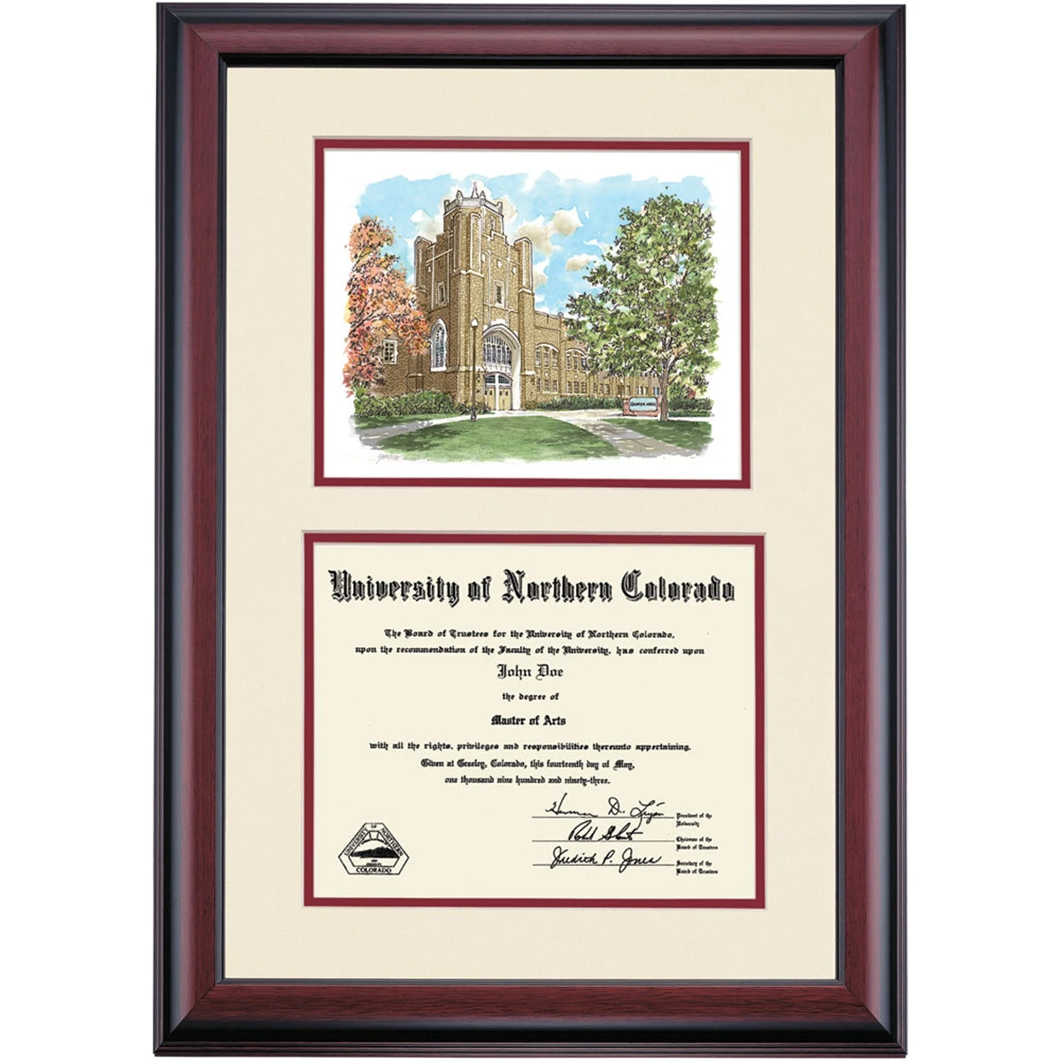 Northern Colorado Premier Gunter Hall Diploma Frame Northern Colorado Premier Gunter Hall Diploma Frame -Best Homeware Shop DSSHEWUNCPC3MGHC
