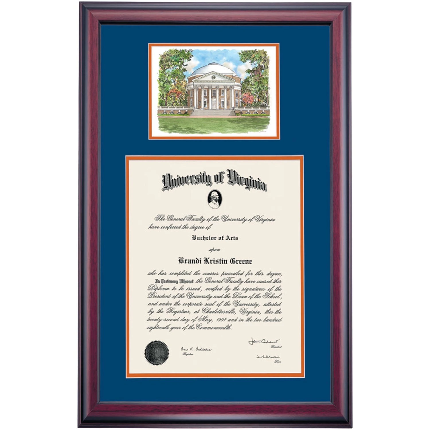 Virginia Premier the Rotunda Diploma Frame Virginia Premier The Rotunda Diploma Frame -Best Homeware Shop DSSHEWUVAPCVNOVRW