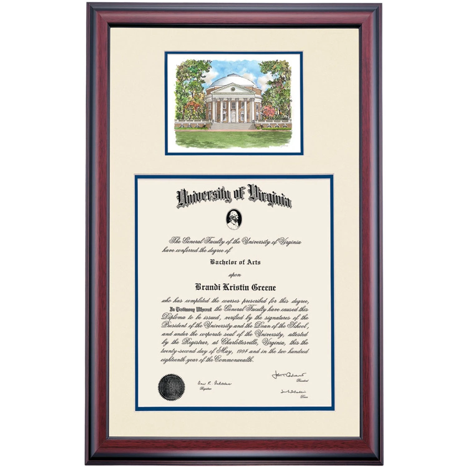 Virginia Premier the Rotunda Diploma Frame Virginia Premier The Rotunda Diploma Frame -Best Homeware Shop DSSHEWUVAPCVNVRW