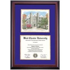 West Chester Premier Philips Memorial Building Diploma Frame -Best Homeware Shop DSSHEWWCHPC4PGWCB