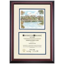 Wisconsin-Eau Claire Premier Walk Bridge And Campus Diploma Frame -Best Homeware Shop DSSHEWWECPC3NWBC 24ff9d08 a7b2 41dc bdfc d5d5c7dc464c
