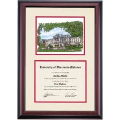 Wisconsin-Madison Premier Bascom Hall Diploma Frame -Best Homeware Shop DSSHEWWMDPC3CMPW
