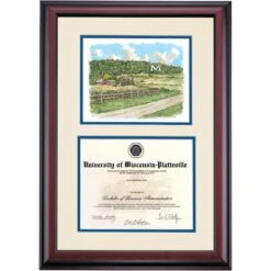 Wisconsin-Platteville Premier The M Diploma Frame -Best Homeware Shop DSSHEWWPLPC3RMWP