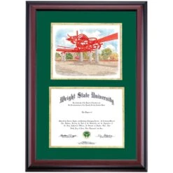 Wright State Premier Turning Points Sculpture Diploma Frame -Best Homeware Shop DSSHEWWRIPC4HGRTW