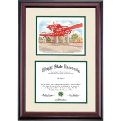 Wright State Premier Turning Points Sculpture Diploma Frame -Best Homeware Shop DSSHEWWRIPC4HRTW