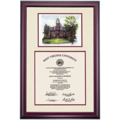 West Virginia Premier Woodburn Hall Diploma Frame