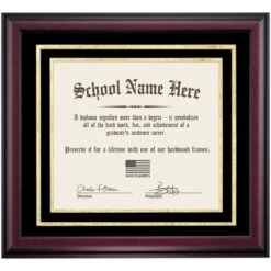 Graduation Diploma Frame With Black And Gold Matting For 11 X 14 Diploma