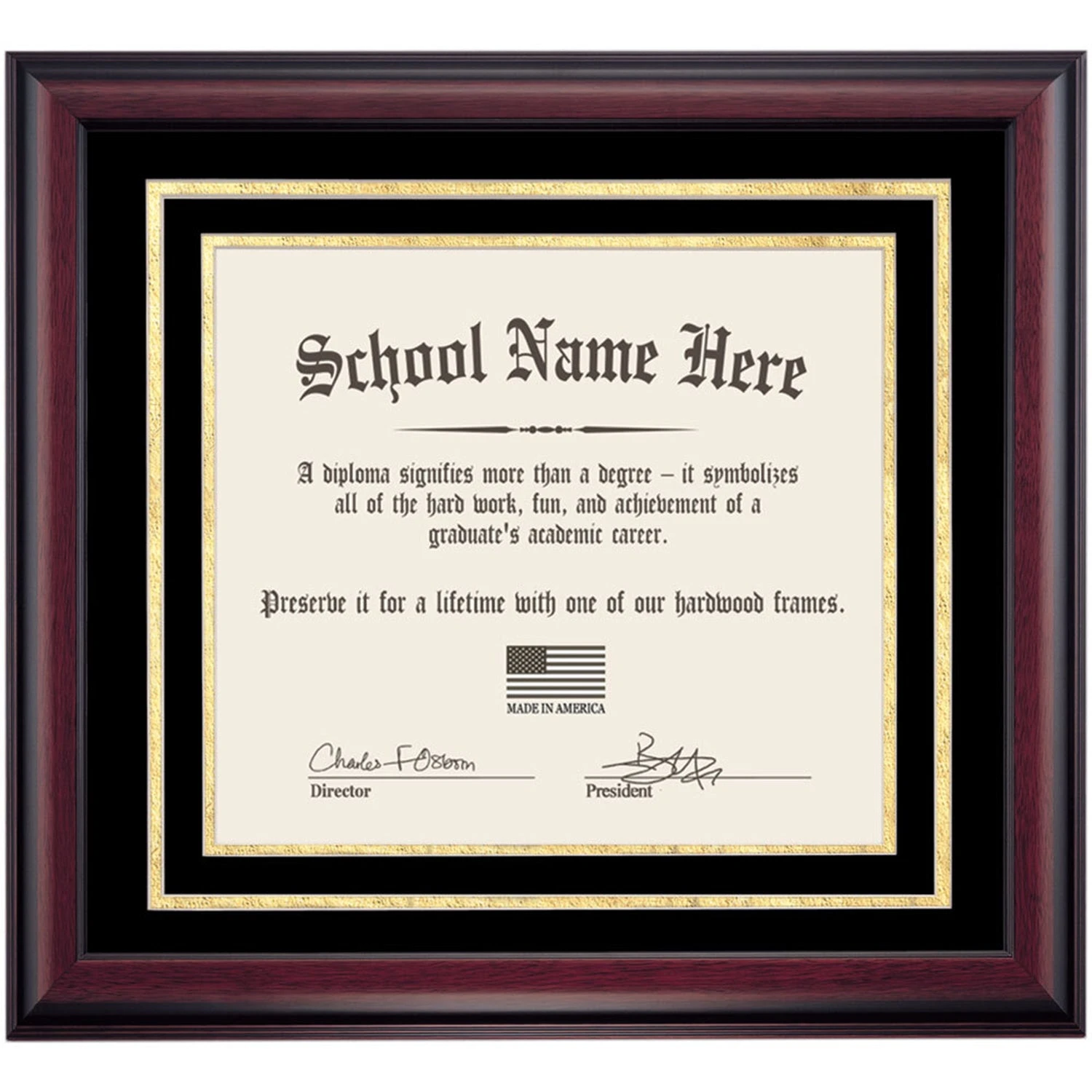Graduation Diploma Frame with Black and Gold Matting for 11 x 14 Diploma Graduation Diploma Frame With Black And Gold Matting For 11 X 14 Diploma -Best Homeware Shop DS SHE D C7 BG