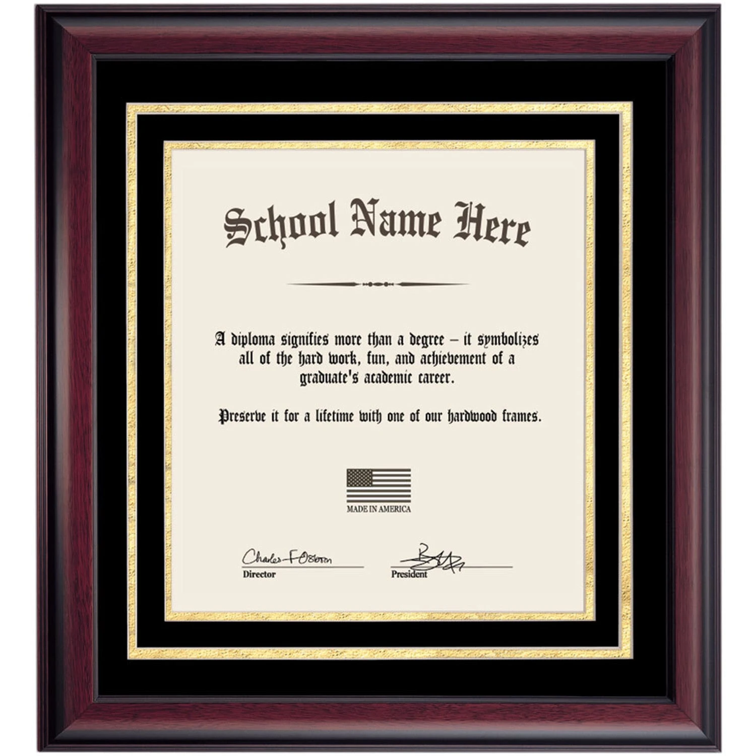 Graduation Diploma Frame with Black and Gold Matting for 14 x 11 Vertical Diploma Graduation Diploma Frame With Black And Gold Matting For 14 X 11 Vertical Diploma -Best Homeware Shop DS SHE D C7 BGV