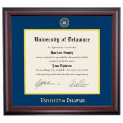 Delaware School Color Traditional Diploma Frame