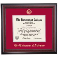 Alabama School Color Traditional Diploma Frame