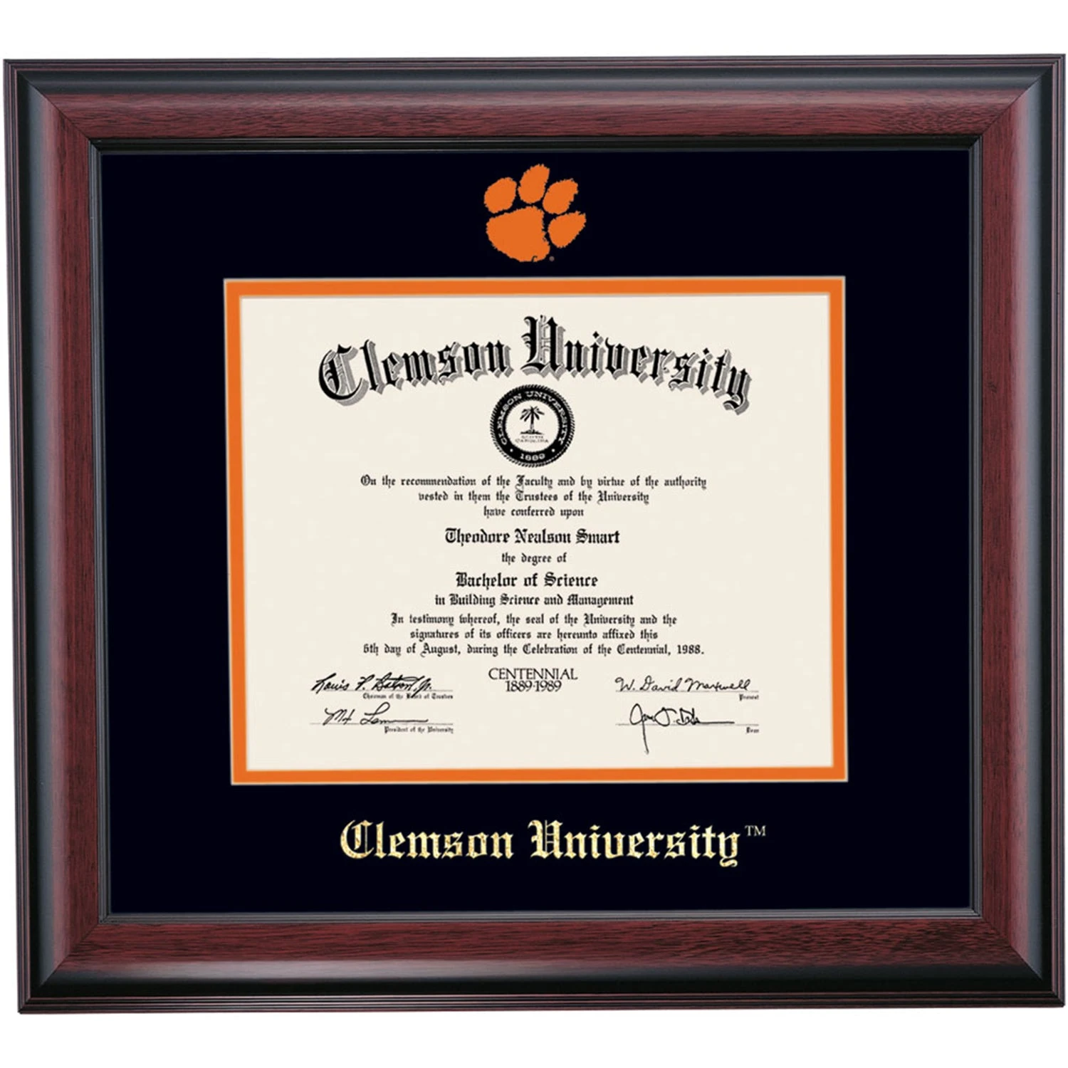 Clemson School Color Traditional Diploma Frame Clemson School Color Traditional Diploma Frame -Best Homeware Shop DS SHE T C4 BO CLU