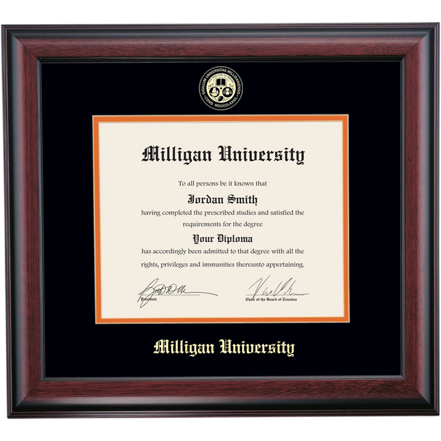 Milligan School Color Traditional Diploma Frame Milligan School Color Traditional Diploma Frame -Best Homeware Shop DS SHE T C4 BO MLG