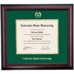 Colorado State Ram Logo School Color Traditional Diploma Frame
