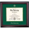 Ohio School Color Traditional For Associates Degree Diploma Frame
