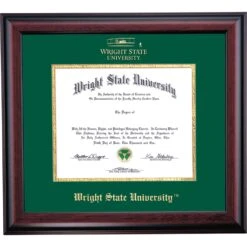 Wright State School Color Traditional Diploma Frame