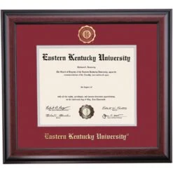Eastern Kentucky School Color Traditional Diploma Frame
