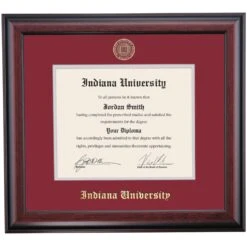 Indiana School Color Traditional Diploma Frame
