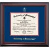 Mississippi School Color Traditional Diploma Frame