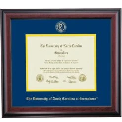 North Carolina-Greensboro School Color Traditional Diploma Frame