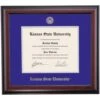 Kansas State School Color Traditional Diploma Frame